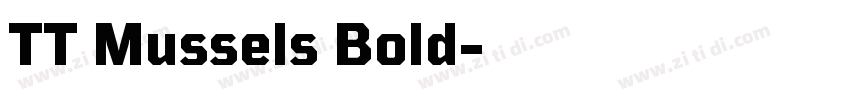 TT Mussels Bold字体转换